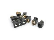 Unique Bargains 10PCS 5.5mmx2.1mm 3Pins PCB Mounting Female DC Power Jack 50V 1A