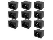 10 x AC 250V 2.5A IEC320 C6 Male Plug Power Inlet Socket Adapter