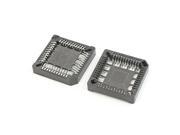 44 Pin Terminals Openging Frame 1mm Pitch IC Socket Adapter 2 Pcs