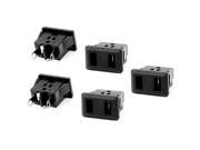 5 Pcs Panel Mounted 2 Terminals US 2 Pin Power Socket 125VAC 12 Amp