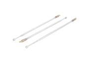 3pcs 23.6 Metal Rod 4 Sections Telescopic TV Control Antenna Aerial 360 Degree