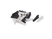Headphone Microphone Headset Cable Cord Wire Clothing Collar Clip Holder 30pcs