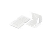 Plastic Rectangle MP4 Cell Phone Foldable Stand Holder Bracket 5pcs White