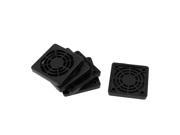 5.5 x 5.5cm Black Dustproof PC Case Fan Dust Plastic Filter Cover Guard 5 Pcs