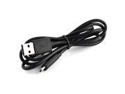 100cm Universal Mobile Phone Charging Connector USB AF Micro Data Cable Black
