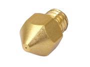 0.3mm Extruder Nozzle Print Head Gold Tone for MK8 3D Printer