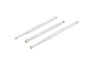 Unique Bargains 3pcs 270mm 5 Sections Telescopic Antenna Remote Aerial for RC Radio Controller