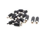 RCA Female to RCA Female Jack Audio Cable Joiner Coupler Adapter Connector 15pcs