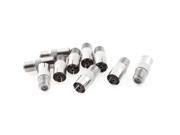 Unique Bargains F Type Female to TV PAL Female Straight RF Coaxial Adapter Connector 10pcs