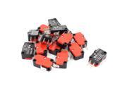 15 Pcs SPDT 1NO 1NC Straight Hinge Lever Momentary Action Micro Switch