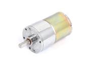 Unique Bargains DC 12V 100RPM 6mm Dia Shaft Replacement Gear Box Speed Reducer Electric Motor