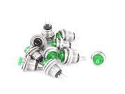 10 Pcs SPST NO Momentary Micro Push Button Switch Green for Electric Torch