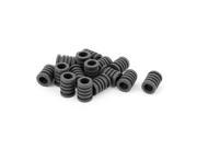 15pcs 18x10x8mm Gray Rubber Mini Strain Relief Cord Boot Protector Cable Sleeve