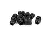 10pcs Plastic PG11 3 8NPT Thread 5 10mm Wire Waterproof Fastener Cable Gland