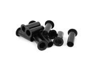 10 Pcs 53mm x 18mm x 16mm Strain Relief Cord Boot Protector Cable Hose Black