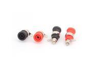4 Pcs Red Black Amplifier Terminal Connector Binding Post for 4mm Banana Plug