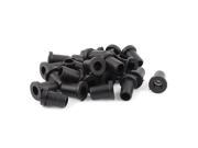 25 Pcs 14mm x 6mm Strain Relief Cord Boot Protector Cable Sleeve Hose