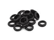 Unique Bargains 18mm Inner Dia Double Sides Rubber Cable Wiring Grommets Gasket Ring 20Pcs