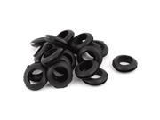 Unique Bargains 14mm Inner Dia Double Sides Rubber Cable Wiring Grommets Gasket Ring 20Pcs