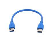 0.3M 1Ft SuperSpeed USB 3.0 Type A Male to Male Data Extension Cable Blue