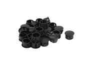 25pcs Plastic 14mm Dia Snap in Type Locking Hole Plugs Button Cover