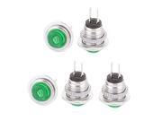 5 Pcs SPST NO Momentary Micro Push Button Switch Green for Electric Torch