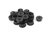 Cable Hose 19mm Mount Dia Snap in Webbed Bushing Harness Grommet Protect 20 Pcs