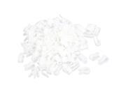 200pcs 0ff White Nylon R Type Cable Clip Clamp for 10mm Dia Wire Hose Tube