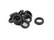 20mm Inner Dia Double Sides Rubber Cable Wiring Grommets Gasket Ring 10Pcs
