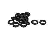 15Pcs 20mm Inner Dia Black Rubber Wiring Grommets Gasket Ring for Tattoo Machine