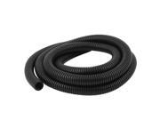 20mm x 15mm Flexible Bellows Hose Pipe Wire Protect Corrugated Tube 2.3M Black