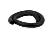 Black 42 x 35mm Conduit Corrugated Cable Tube Bellows Pipe Wire Protector 1.45M