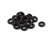 Unique Bargains 12mm Inner Dia Double Sides Rubber Cable Wiring Grommets Gasket Ring 20Pcs