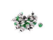20 Pcs SPST NO Momentary Micro Push Button Switch Green for Electric Torch