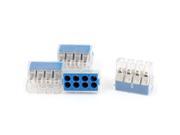 4Pcs PCT 108 8 Port Blue Push in Wire Connector for 0.75 2.5mm2 Wire