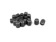 19pcs Black 5.5mm Knurled Shaft Potentiometer Switch Control Rotary Knobs Caps