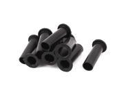 10 Pcs 54mm x 15mm x 13mm Strain Relief Cord Boot Protector Cable Hose Black