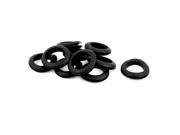 35mm Inner Dia Double Sides Rubber Cable Wiring Grommets Gasket Ring 10Pcs