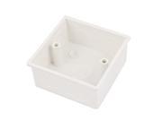 Unique Bargains 86mmx86mmx43mm Square Shape Wall Mounted Light Plastic Switch Junction Box