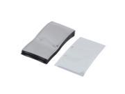 50 Pcs 65mm x 120mm Silver Tone Flat Open Top Anti Static Bag For Electronics