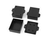 Plastic Enclosure Electric Project Case Junction Box 62x50x23mm Black 3pcs