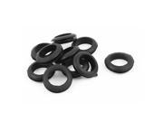 30mm x 22mm Double Sides Rubber Cable Wiring Grommets Gasket Ring 10Pcs