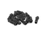 Rubber Strain Relief Cord Boot Protector Cable Sleeve 38x12x8mm 15pcs