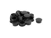 20pcs Plastic 22mm Dia Snap in Type Locking Hole Plugs Button Cover