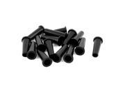 15 Pcs 31mm x 9mm x 7.5mm Strain Relief Cord Boot Protector Cable Hose Black