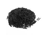 Electrical Connection Cable Sleeve 25mm Length Heat Shrink Tubing Black 1000Pcs