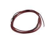28AWG Indoor Outdoor PVC Insulated Electrical Wire Cable Black Red 3 Meters