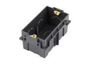 Rectangle Design 103mmx62mmx50mm Black Pattress Back Box for US Switch