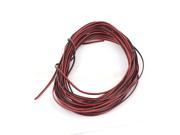 28AWG Indoor Outdoor PVC Insulated Electrical Wire Cable Black Red 10 Meters