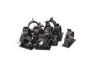 12 Pcs Self adhesive Cord Cable Tie Clamp Sticker Clip Holder Black 25.4mm